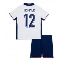 Camiseta Inglaterra Kieran Trippier #12 Primera Equipación Replica Eurocopa 2024 para niños mangas cortas (+ Pantalones cortos)